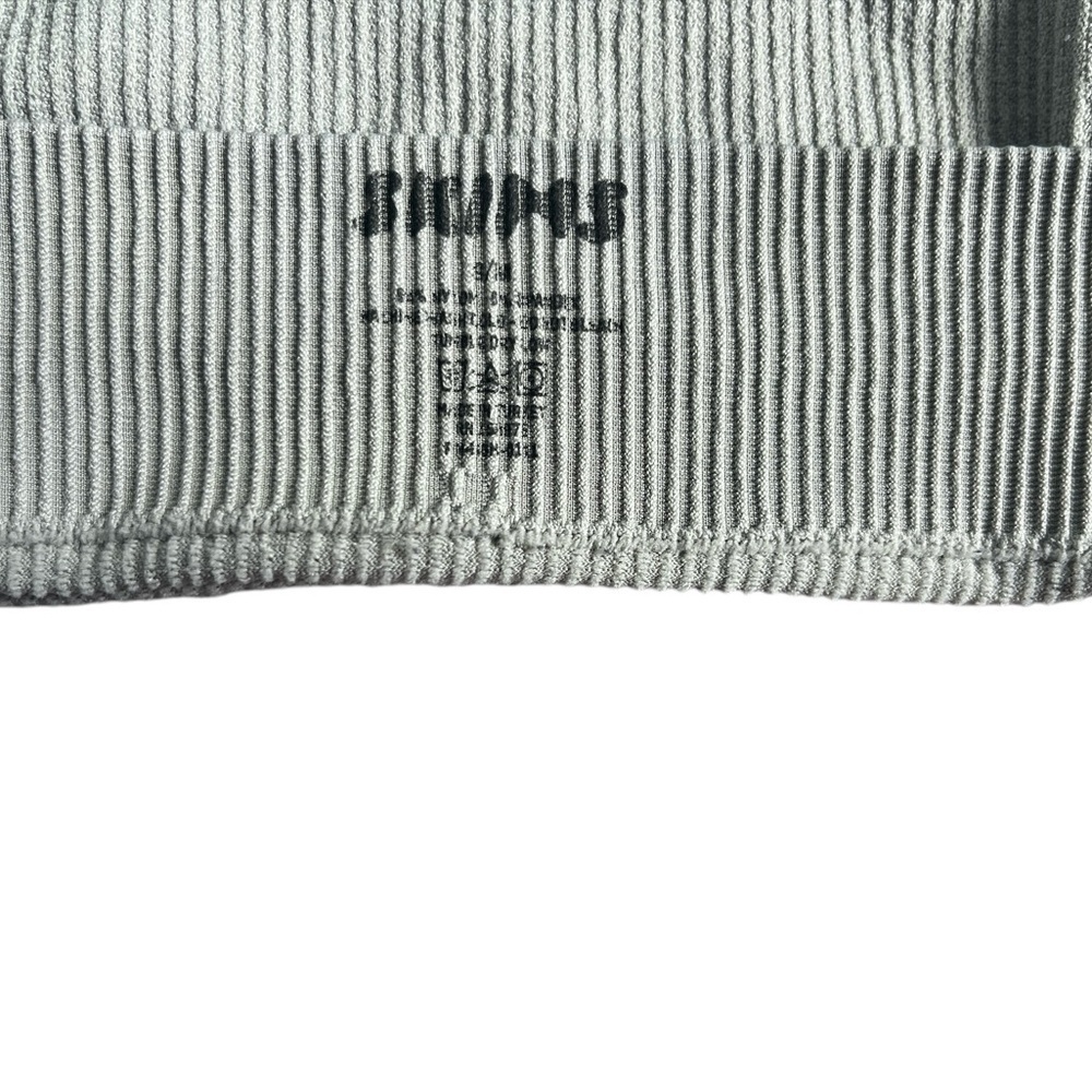 Skims Ribbed Bicycle Shorts Size S/M Light Gray - Picture 3 of 4
